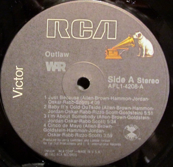 War - Outlaw - LP