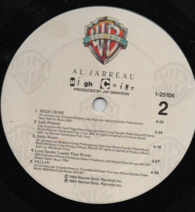 Al Jarreau - High Crime - LP