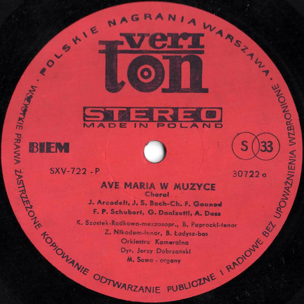 Various - Ave Maria W Muzyce - LP