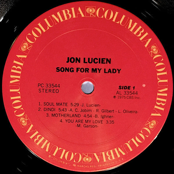 Jon Lucien - Song For My Lady - LP