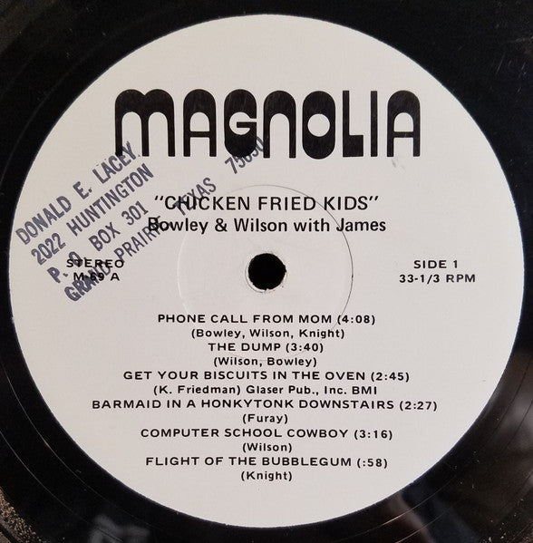 Bowley & Wilson With James Knight  - Chicken Fried Kids - LP