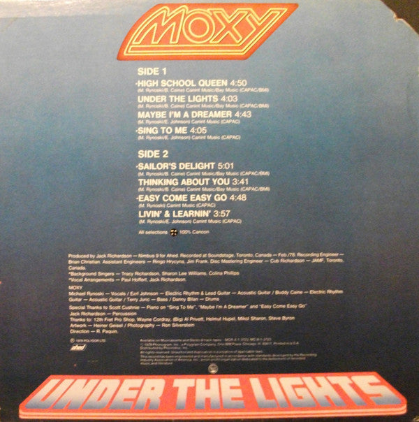 Moxy  - Under The Lights - LP