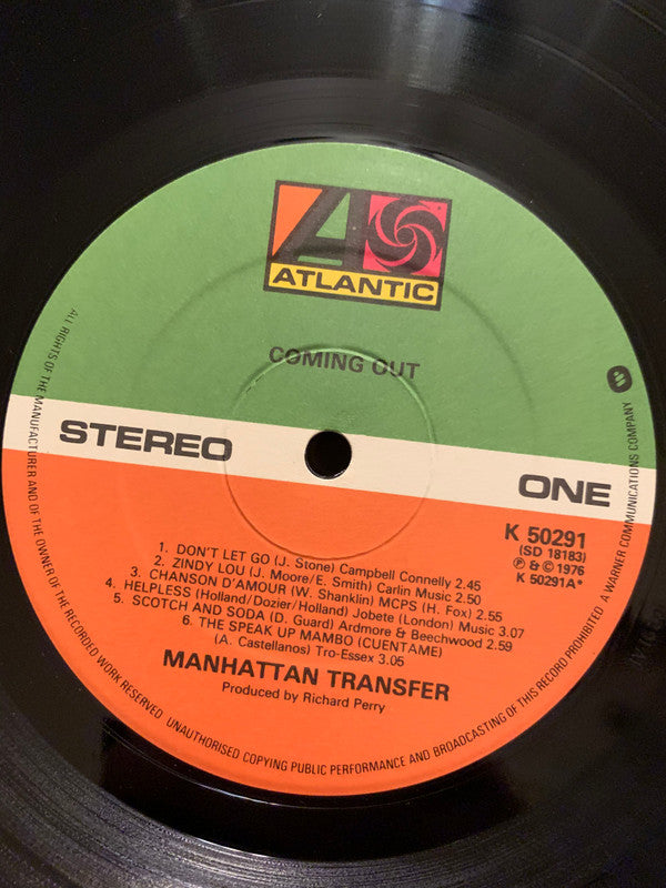The Manhattan Transfer - Coming Out - LP