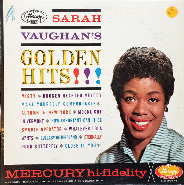 Sarah Vaughan - Sarah Vaughan's Golden Hits!!! - LP