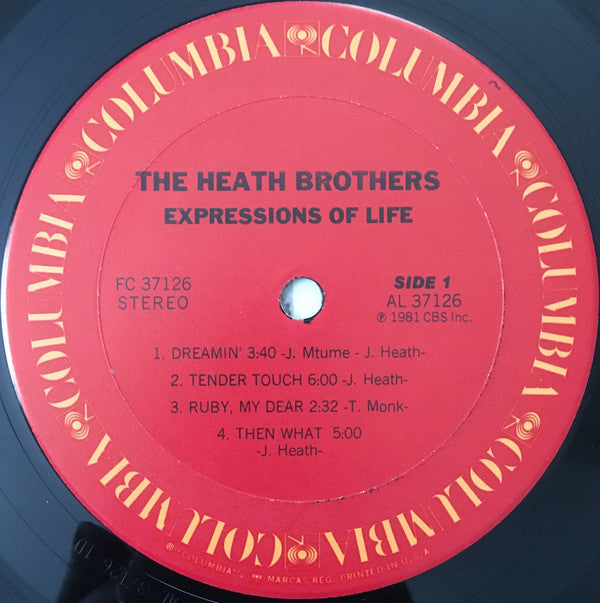 Heath Brothers* - Expressions Of Life - LP