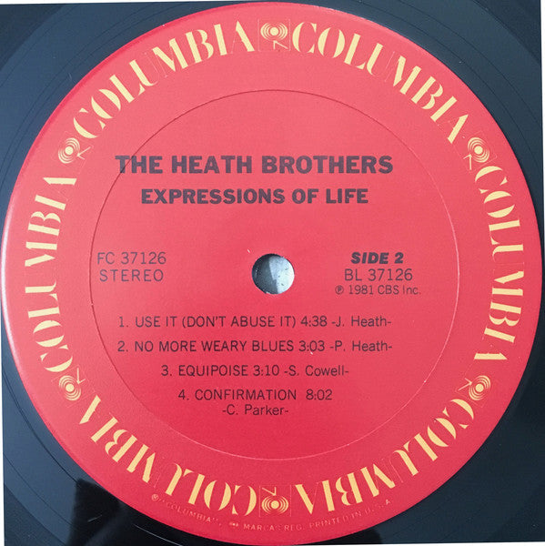 Heath Brothers* - Expressions Of Life - LP