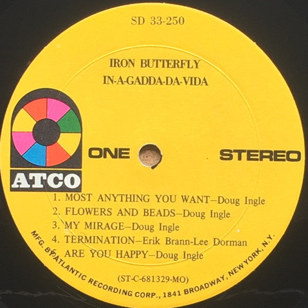 Iron Butterfly - In-A-Gadda-Da-Vida - LP