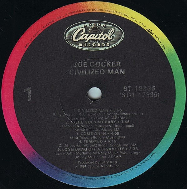 Joe Cocker - Civilized Man - LP