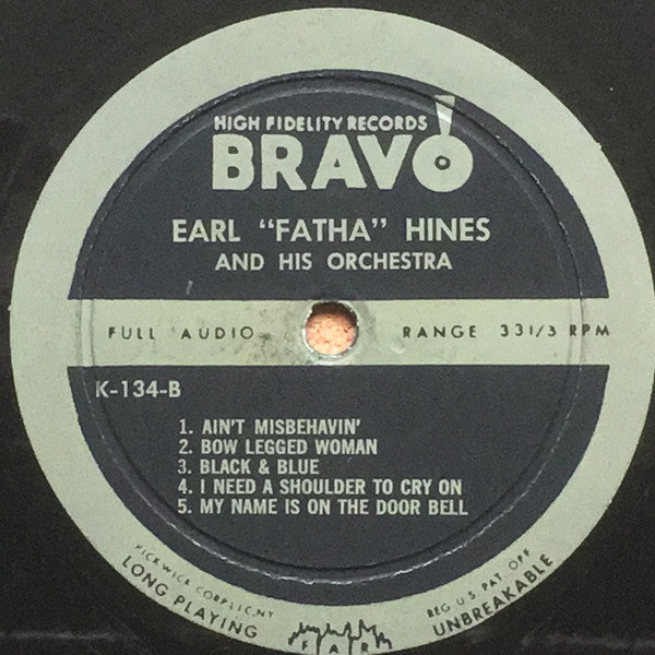 Earl "Fatha" Hines And His Orchestra* - Earl "Fatha" Hines And His Orchestra - LP