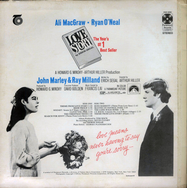 Francis Lai - Love Story - Music From The Original Soundtrack - LP