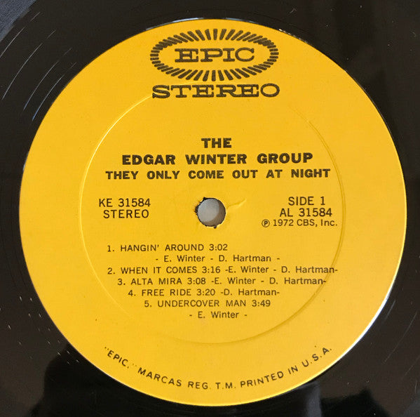 The Edgar Winter Group - They Only Come Out At Night - LP
