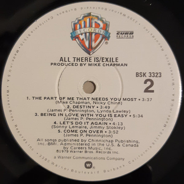Exile  - All There Is - LP