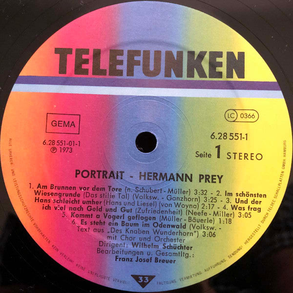 Hermann Prey - Portrait - LP