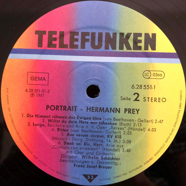 Hermann Prey - Portrait - LP