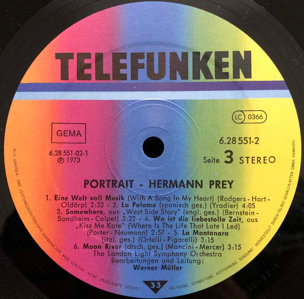 Hermann Prey - Portrait - LP