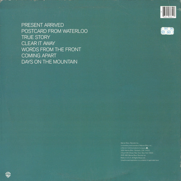 Tom Verlaine - Words From The Front - LP
