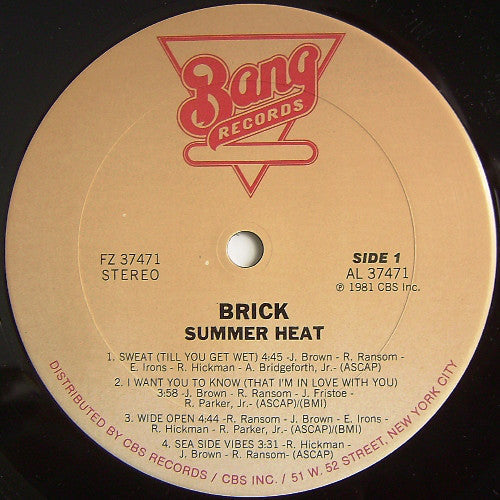 Brick - Summer Heat - LP