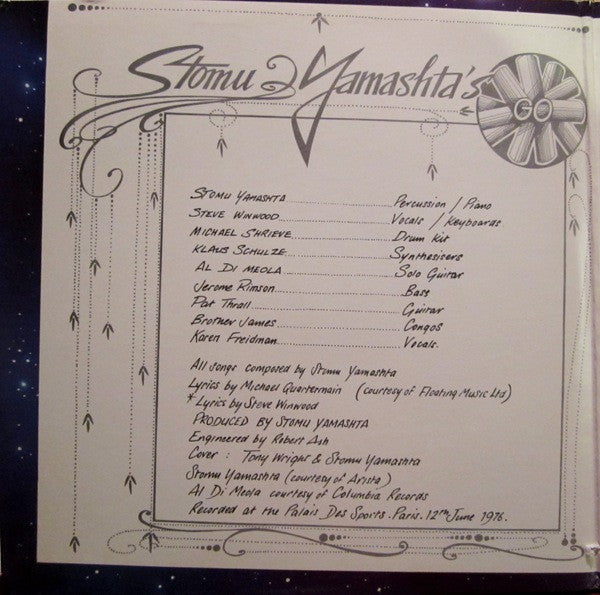 Stomu Yamashta's Go - Go Live From Paris - LP