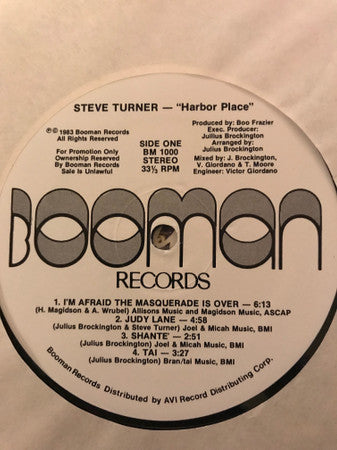 Steve Turner  - Harbor Place - LP