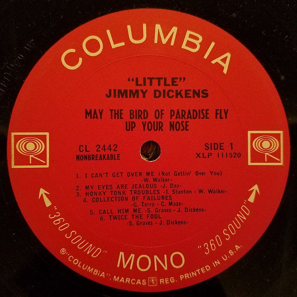 Little Jimmy Dickens - May The Bird Of Paradise Fly Up Your Nose - LP