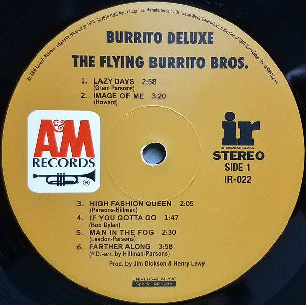 The Flying Burrito Bros.* - Burrito Deluxe - LP