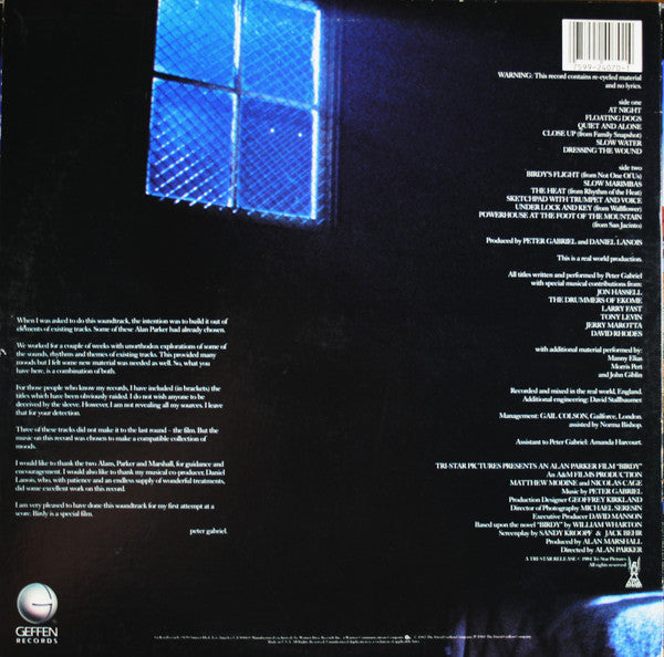 Peter Gabriel - Birdy - LP