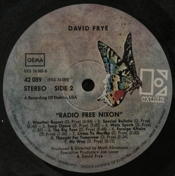 David Frye - Radio Free Nixon - LP