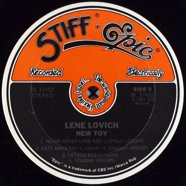 Lene Lovich - New Toy - LP