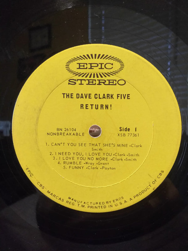 The Dave Clark Five - The Dave Clark Five Return! - LP