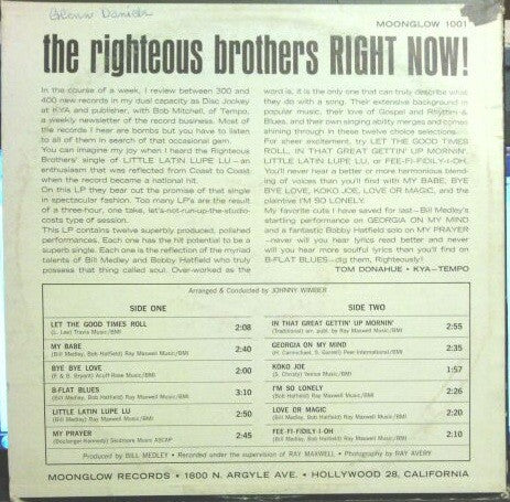 The Righteous Brothers - Right Now!