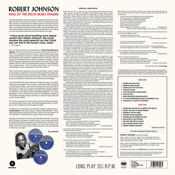 Robert Johnson - King Of The Delta Blues Singers - LP