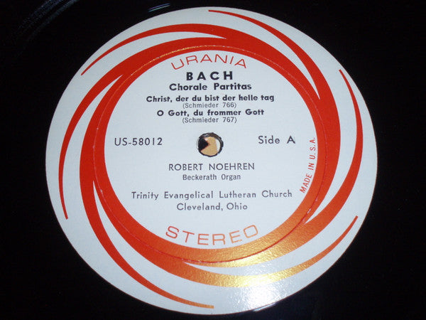 Robert Noehren, Johann Sebastian Bach - 3 Chorale Partitas - LP