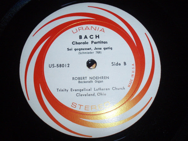 Robert Noehren, Johann Sebastian Bach - 3 Chorale Partitas - LP