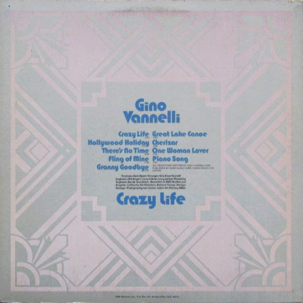 Gino Vannelli - Crazy Life - LP
