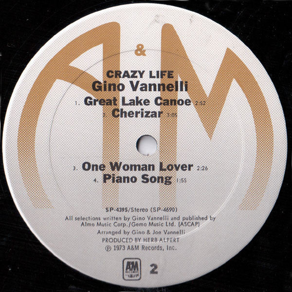 Gino Vannelli - Crazy Life - LP