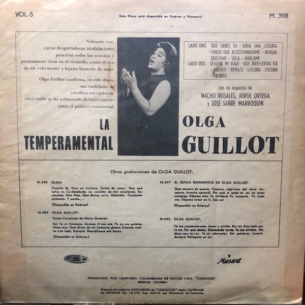 Olga Guillot - La Temperamental Olga Guillot - LP