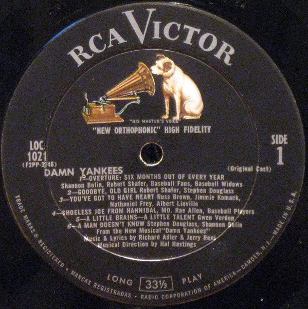 Gwen Verdon, Stephen Douglass, Ray Walston - Damn Yankees (An Original Cast Recording) - LP