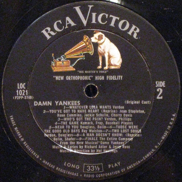 Gwen Verdon, Stephen Douglass, Ray Walston - Damn Yankees (An Original Cast Recording) - LP
