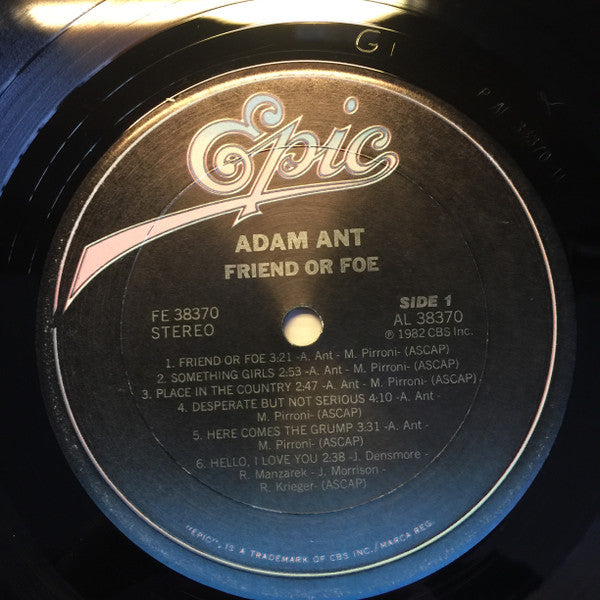 Adam Ant - Friend Or Foe - LP