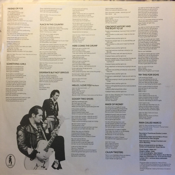 Adam Ant - Friend Or Foe - LP