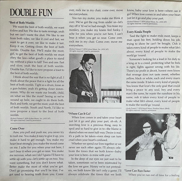 Robert Palmer - Double Fun - LP