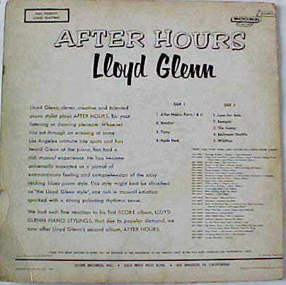 Lloyd Glenn - After Hours - LP
