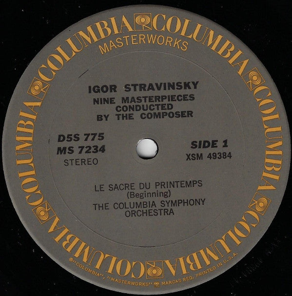 Igor Stravinsky - Nine Masterpieces Conducted By The Composer Igor Stravinsky - LP