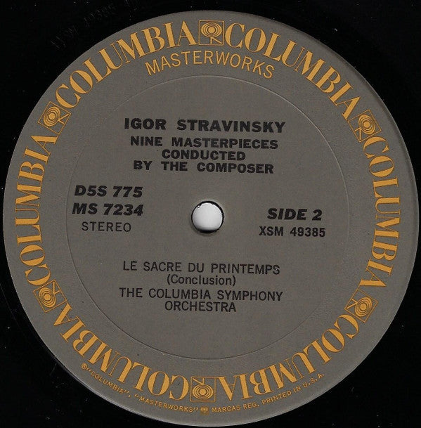 Igor Stravinsky - Nine Masterpieces Conducted By The Composer Igor Stravinsky - LP
