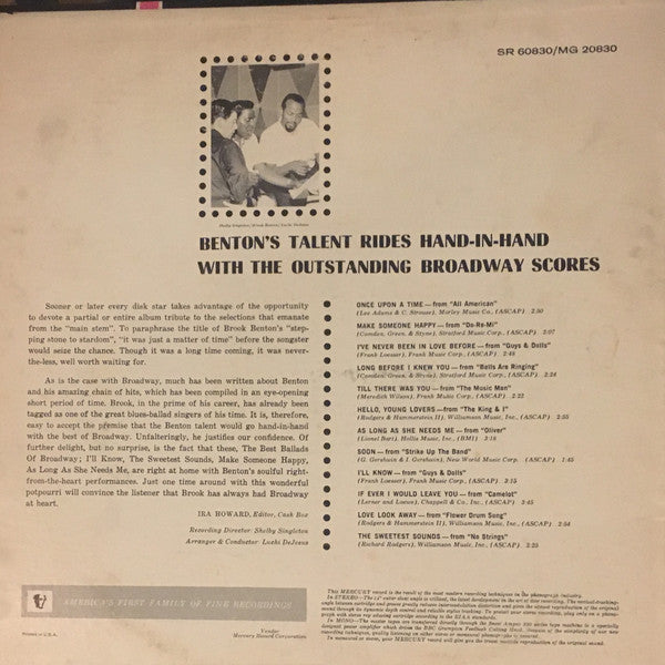 Brook Benton - Best Ballads Of Broadway - LP