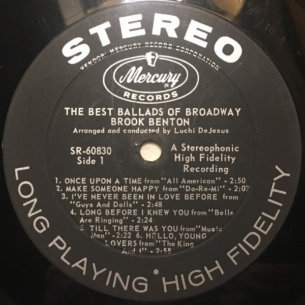 Brook Benton - Best Ballads Of Broadway - LP