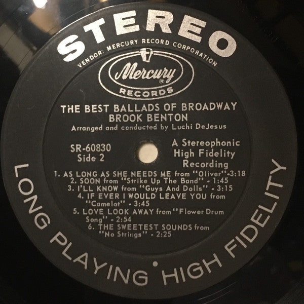 Brook Benton - Best Ballads Of Broadway - LP