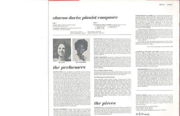 Sharon Davis  - Pianist Composer - LP