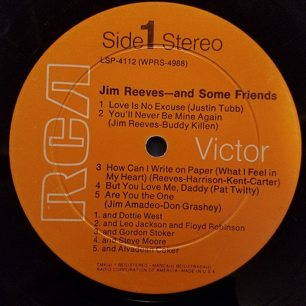 Jim Reeves - And Some Friends - LP