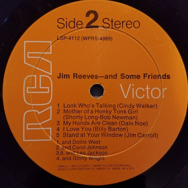 Jim Reeves - And Some Friends - LP